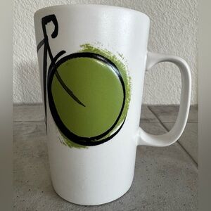 Starbucks 2015 16OZ Coffee Cup Green Dot Collection Bicycle Mug Ceramic